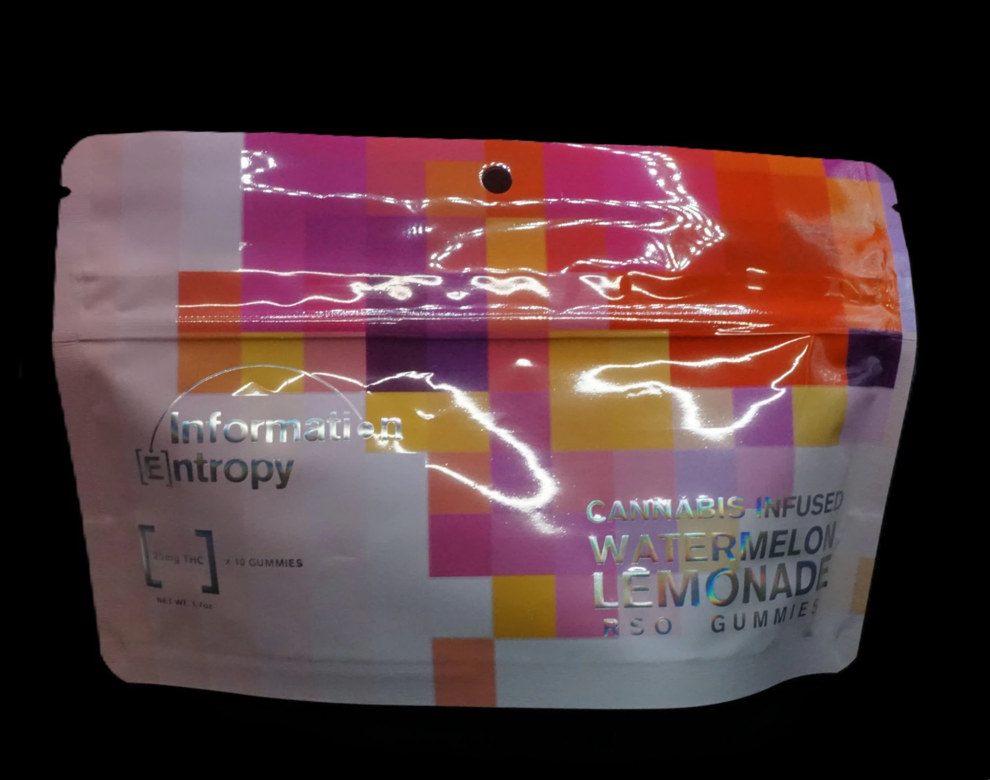 Information Entropy - Watermelon Lemonade RSO Gummies 200mg 10x20 Main Image