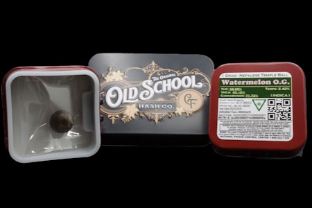OLD SCHOOL HASH CO. - Old School Hash: Watermelon O.G. Temple Ball (1g)