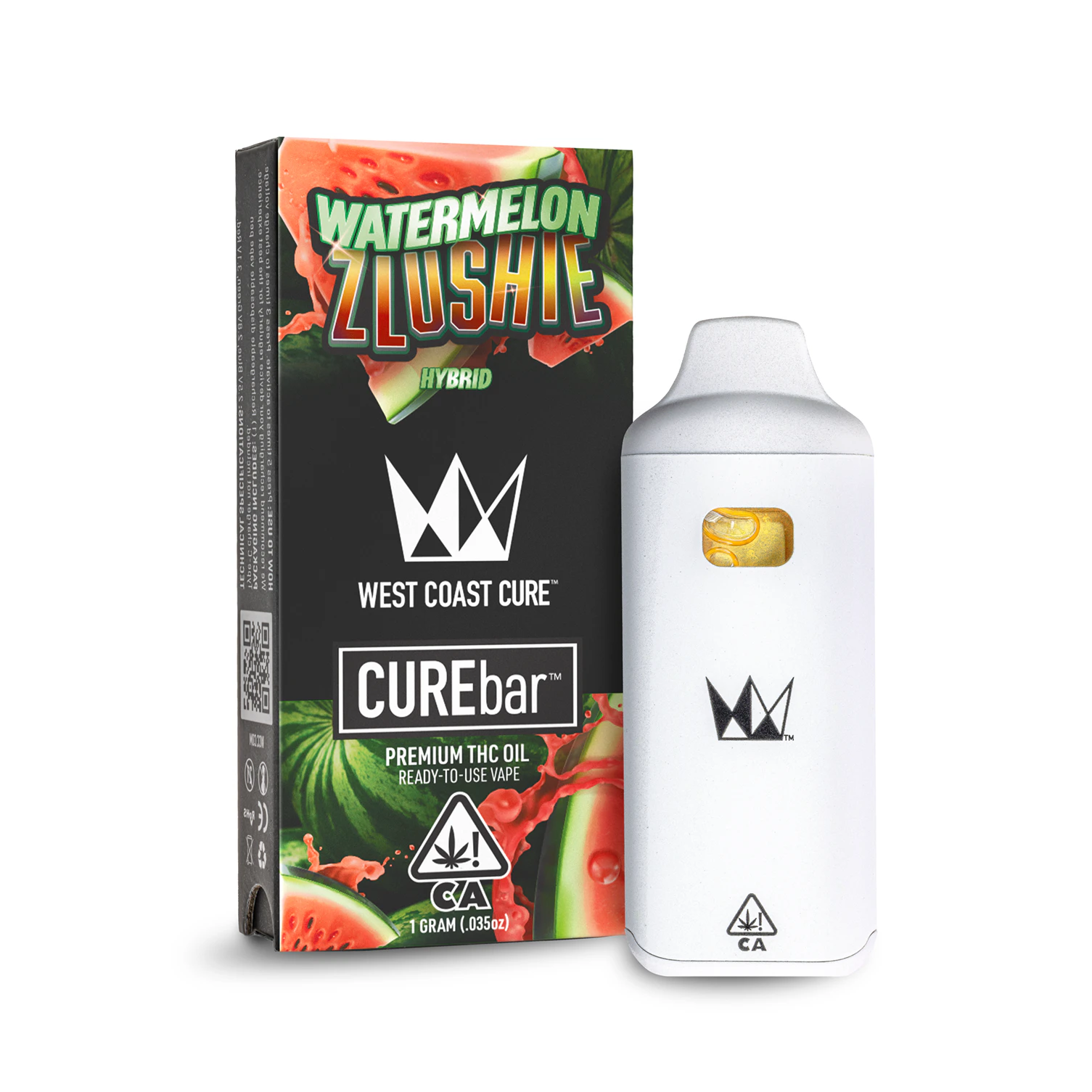 West Coast Cure - WCC | Disposable | CUREbar | Watermelon Zlushie | 1g Main Image