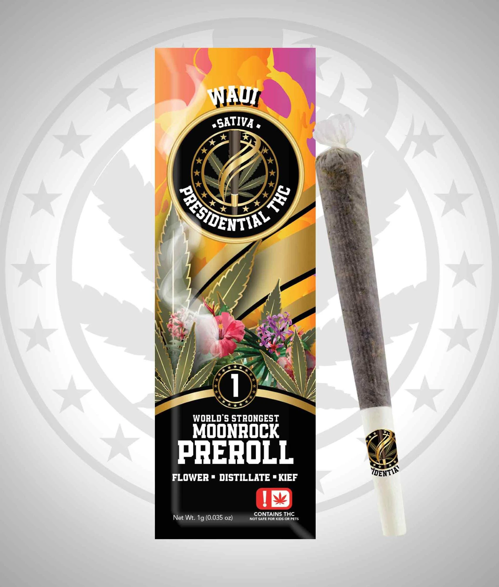 Presidential - Waui (1g) Moonrock Preroll-S Main Image