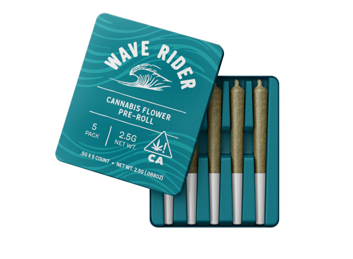 Wave Rider - Wave Rider 5pk Prerolls 2.5g Alien OG Main Image