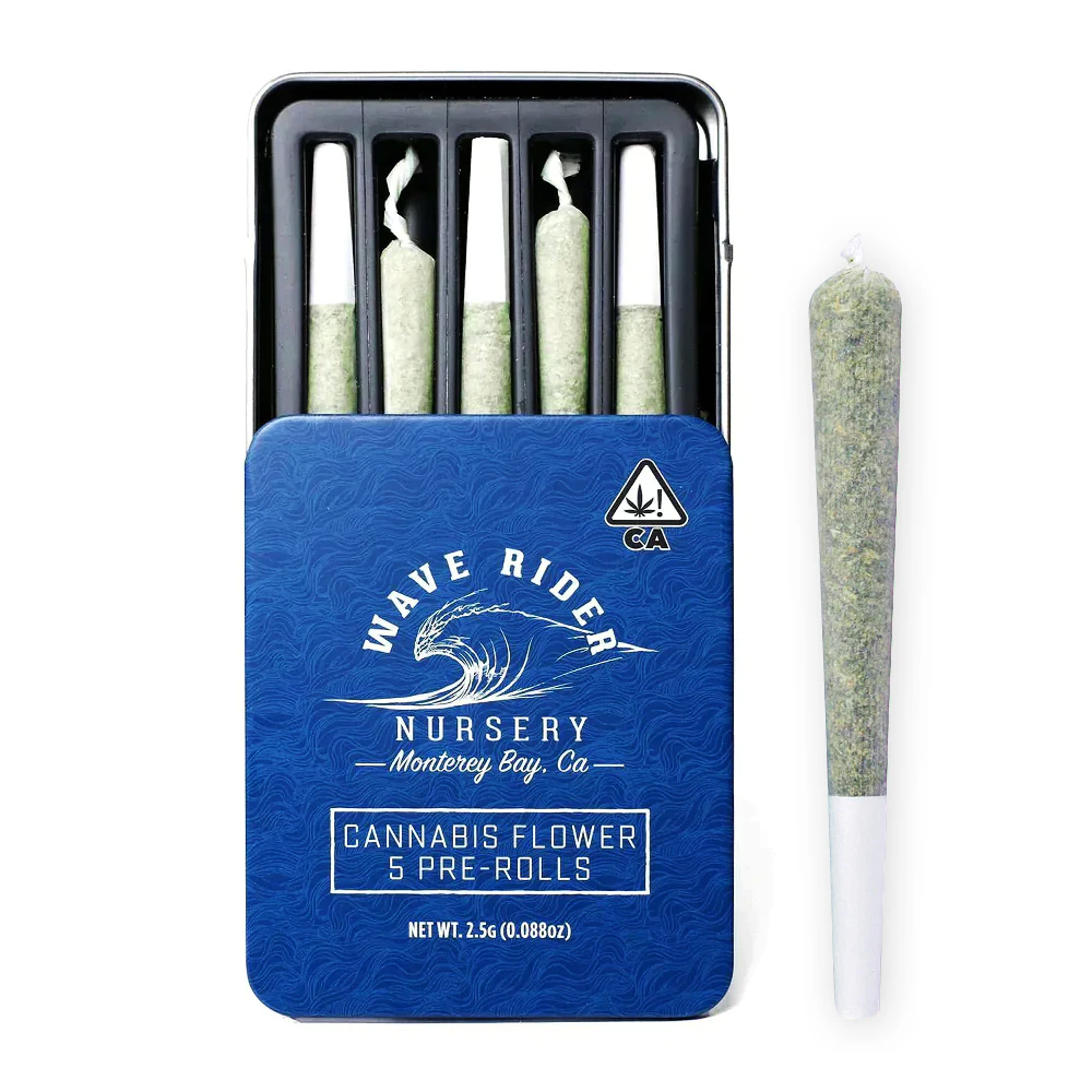 Wave Rider - Lemon Bars Preroll 5 Pack (2.5g) Main Image
