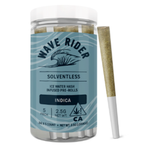 Wave Rider - Wave Rider Hash Infused 5pk Prerolls 2.5g Peanut Butter Breath