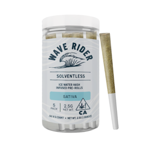 Wave Rider - Wave Rider Hash Infused 5pk Prerolls 2.5g Lemon Zest