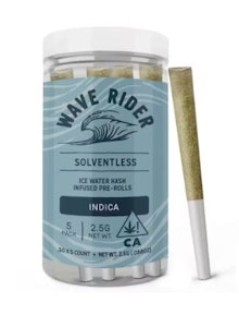 Wave Rider - Wave Rider Hash Infused 5pk Prerolls 2.5g Blueberry Pancakes