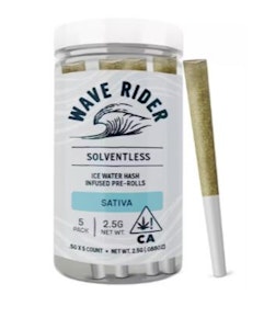 Wave Rider - Wave Rider Hash Infused 5pk Prerolls 2.5g Lemon Zest