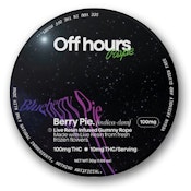 Off hours - Live Resin Rope - "Blueberry Pie" Berry Pie - 100mg - Edible