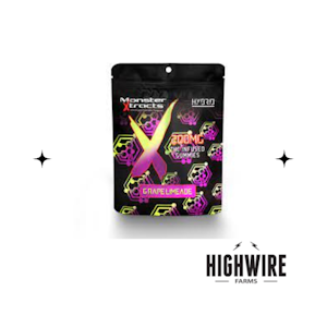 MONSTER XTRACTS - Monster Gummies Grape Limeade Hybrid 200mg