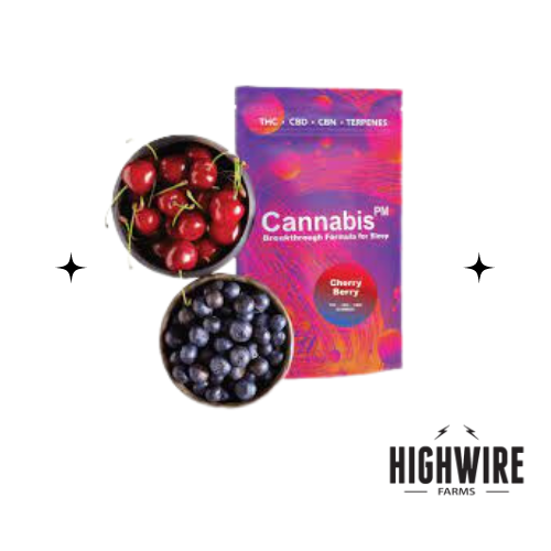 Choice Gummies Cannabis PM Cherry Berry 1:1:1 THC CBD CBN 50MG