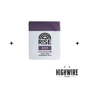 RISE - RISE - Transdermal Patch - 1:1:1 THC CBD THCA 50mg