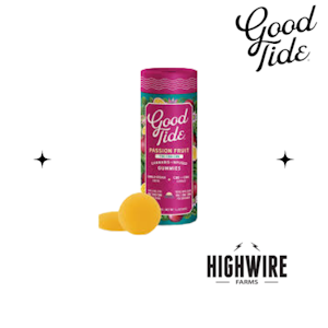 GOOD TIDE - Good Tide Gummies Solventless Hash Rosin THC:CBD:CBN 2:1:1 Passionfruit 200mg