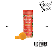 Good Tide Gummies Solventless Hash Rosin THC:CBD:CBc 1:1:1 Grapefruit 200mg