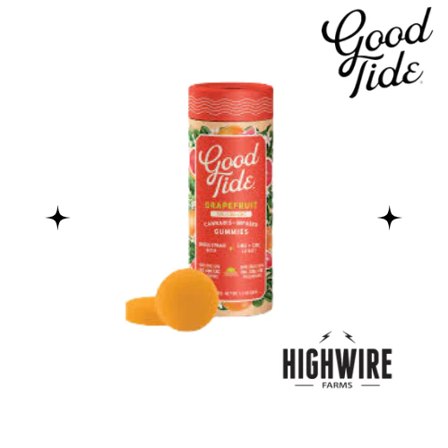 Good Tide - Good Tide Gummies Solventless Hash Rosin THC:CBD:CBC 1:1:1 Grapefruit 200mg Main Image