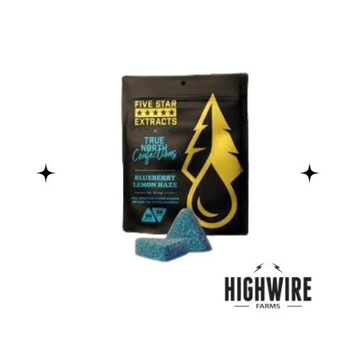 Five Star Extracts - True North Co. Full Spectrum Gummies Blueberry Lemon Haze 200mg Main Image