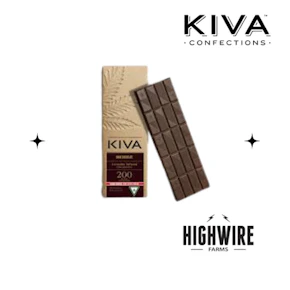 Kiva Dark Chocolate Bar 200mg