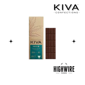 Kiva Midnight Mint Dark Chocolate Bar THC:CBN 200mg