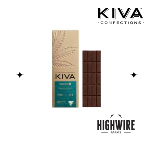 Kiva Confections - Kiva Midnight Mint Dark Chocolate Bar THC:CBN 200mg Main Image