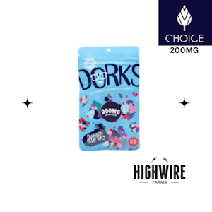 CHOICE - Dorks Gummies Dweeby Blue Raz 200mg