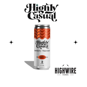 HIGHLY CASUAL - Highly Casual High Five Strawberry & Watermelon 1:1 5mg Seltzer 