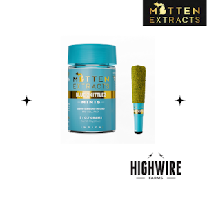 MITTEN EXTRACTS - Mitten Extracts Infused Preroll 5pk Blue Z 3.5g