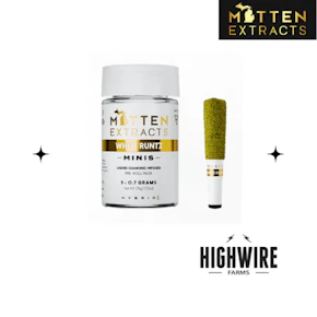 Mitten Extracts Infused Preroll 5pk White Runtz 3.5g