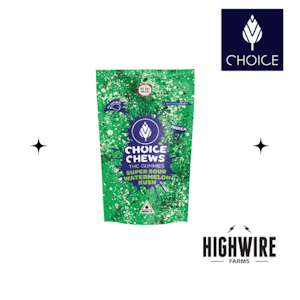 CHOICE - Choice Gummies Super Sour Watermelon Kush 100mg
