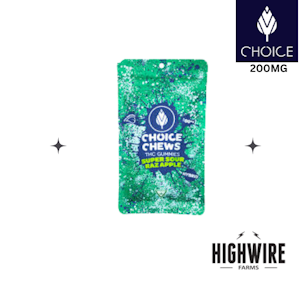 CHOICE - Choice Gummies Super Sour Razz Apple 200mg 