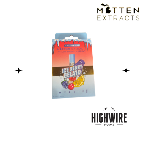 Mitten Extracts Cart Ice Berry Gelato 1g - Highwire Farms...
