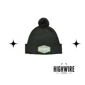 Highwire Farms Embroidered Pom Beanie