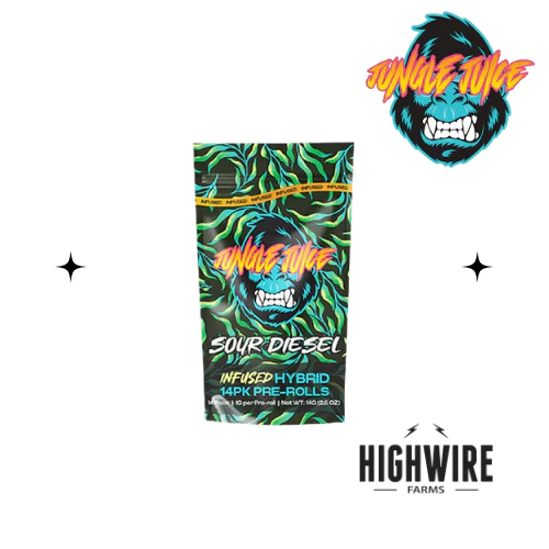 Jungle Juice - Jungle Juice Infused Preroll 14pk Sour Diesel 14g Main Image