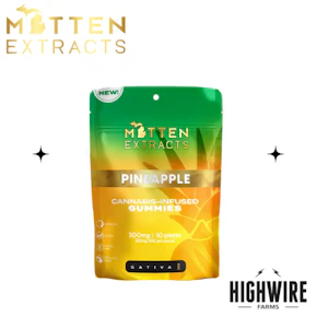 Mitten Extracts Gummies Pineapple 200mg