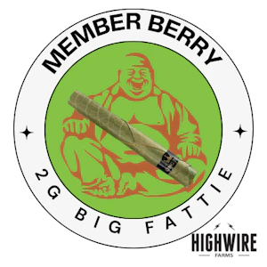 Glacier Cannabis - Member Berry Big Fattie 2g