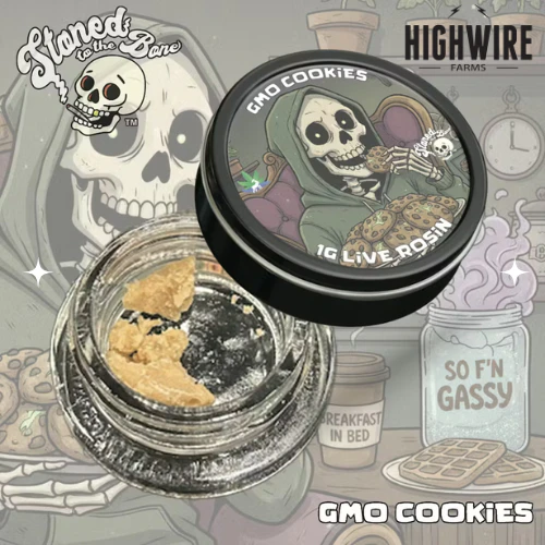 Stoned to the Bone - Stoned To The Bone Live Hash Rosin GMO Cookies 1g Main Image