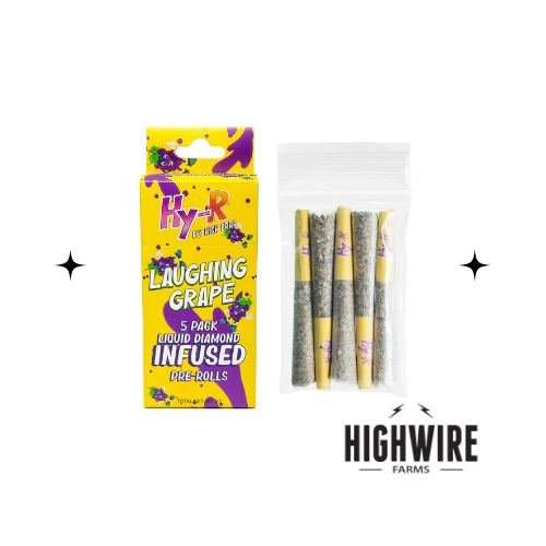 HY-R - Hy-R Infused Laughing Grape Preroll 5pk 3g Main Image
