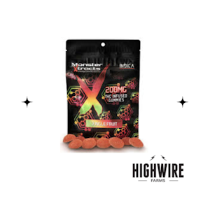 MONSTER XTRACTS - Monster Gummies Jungle Fruit Indica 200mg