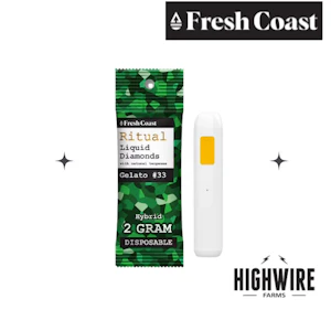 FRESH COAST - Fresh Coast Ritual Liquid Diamonds Disposable Gelato #33 2g