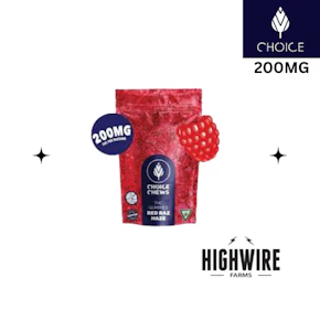 Choice Gummies Red Raz Haze 200mg