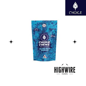 Choice Gummies Blue Raz Dream 100mg