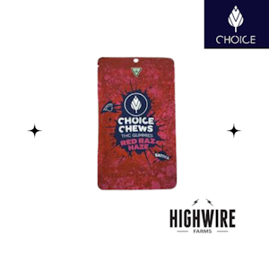CHOICE - Choice Gummies Red Raz Haze 100mg 