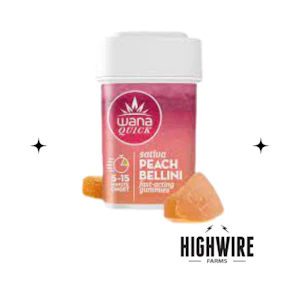 Wana Brands - Wana Quick Gummies Scored Peach Bellini 200mg