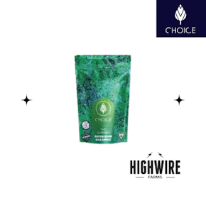 Choice Gummies Super Sour Raz Apple 100mg