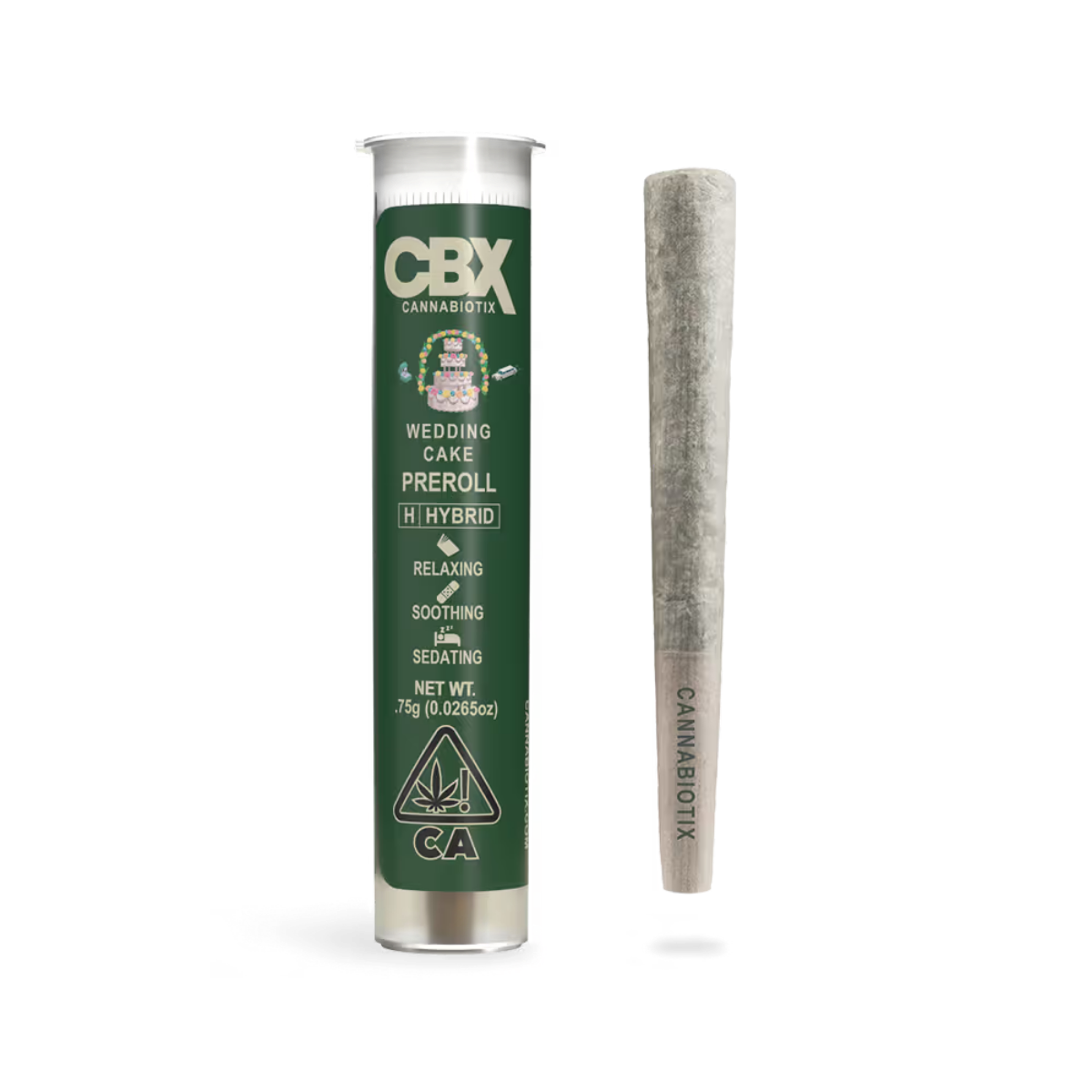 Wedding Cake (H) | .75g Indoor Preroll | CBX
