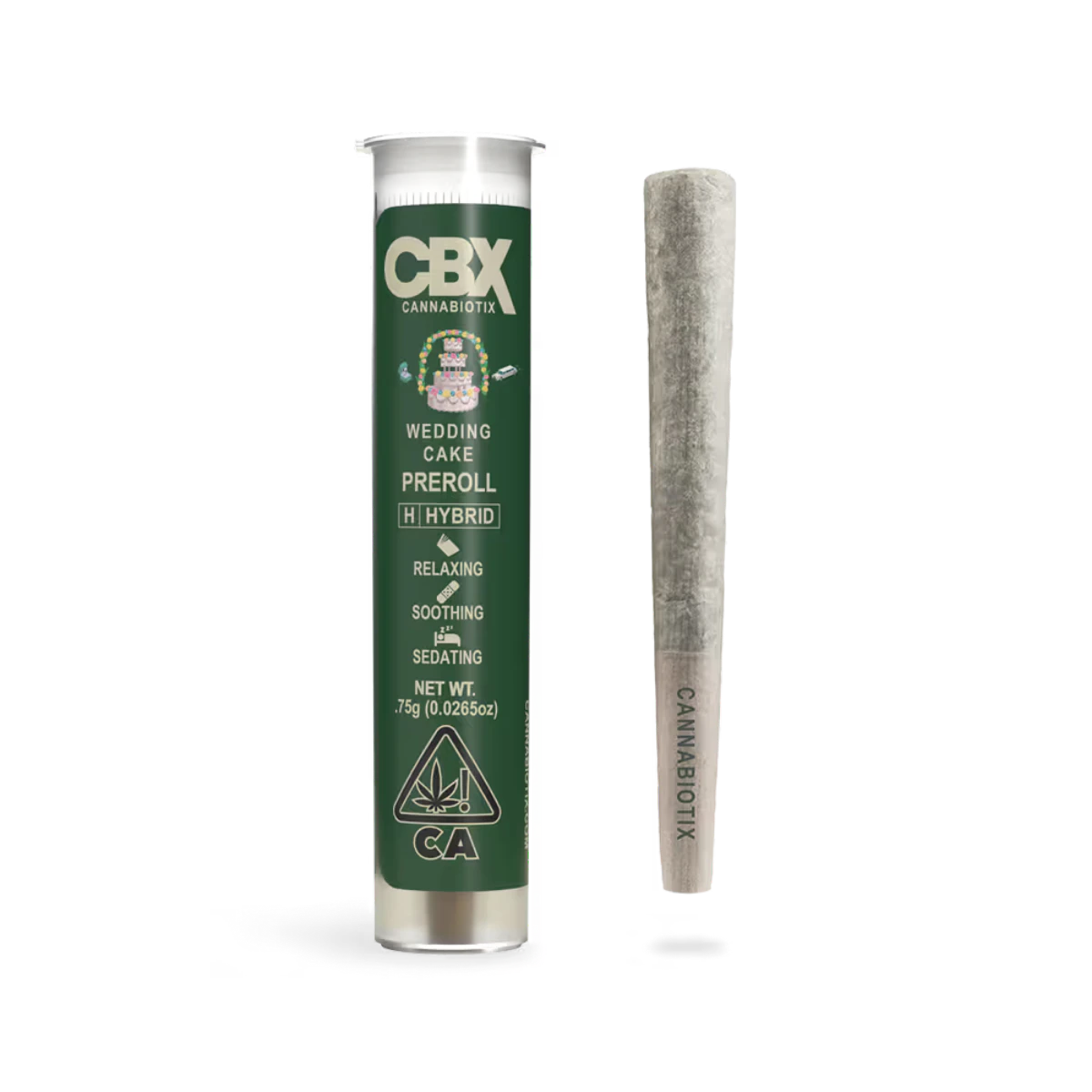 CBX: Cannabiotix - Wedding Cake (H) | .75g Indoor Preroll | CBX Main Image