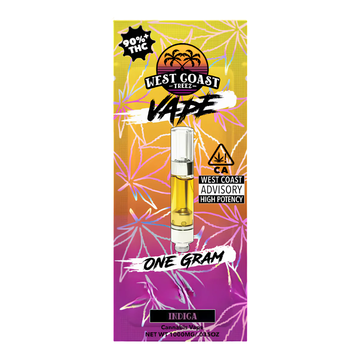 West Coast Treez - Wedding Cake (I) | 1g Cart Vape | West Coast Treez Main Image