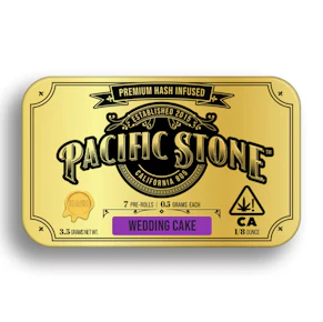 Wedding Cake | 7 Pack Hash Infused Pre-Roll | Pacific Stone