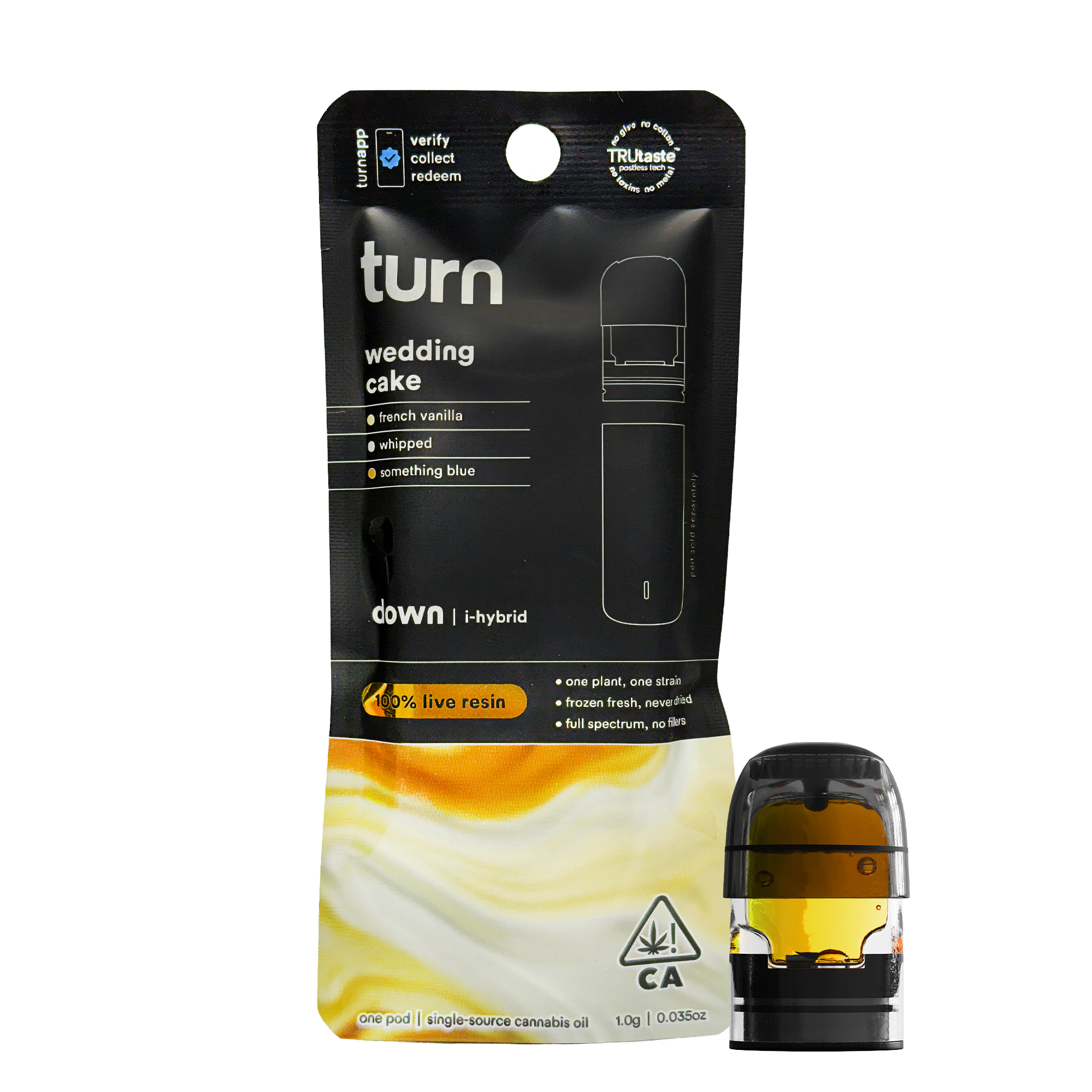 turn - Turn Wedding Cake Live Resin POD 1.0g Main Image