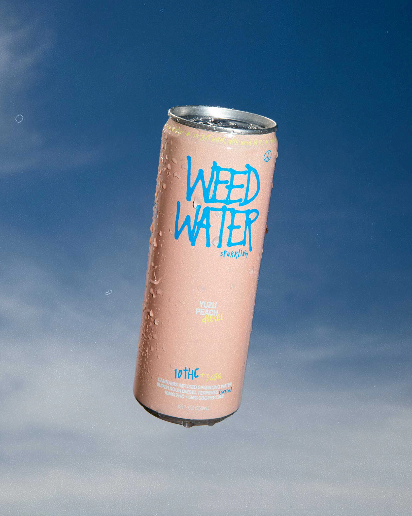 Weed Water - Weed Water - Yuzu Peach Diesel - 12oz THC:CBG 10mg:5mg Main Image