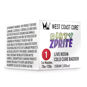 West Coast Cure - Dirty Zprite Tier 1 Rosin Cold Cure Badder 1g