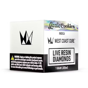 WEST COAST CURE - West Coast Cure - Garlic Cookies Live Resin Diamonds 1g
