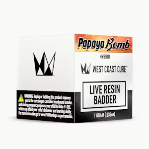 West Coast Cure - West Coast Cure - Papaya Bomb Live Resin Badder 1g